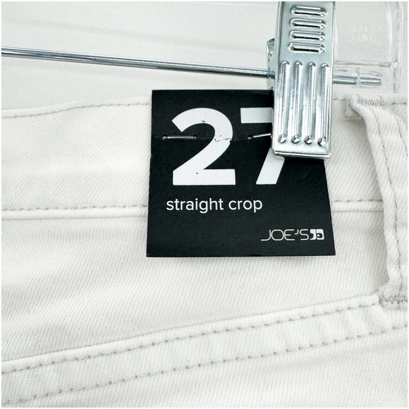 Joe's Mid Rise Straight Leg Cropped Denim Jeans White Women's Size 27 NWT - Picture 11 of 11